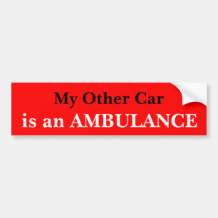 Adesivo Para Carro Meu outro carro é uma ambulância