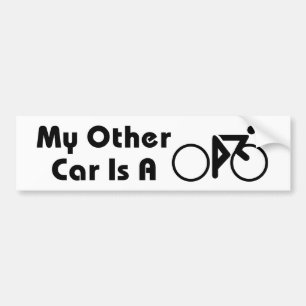 Adesivo Para Carro Meu outro carro é uma bicicleta
