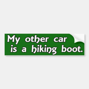 Adesivo Para Carro Meu outro carro é uma bota de caminhada