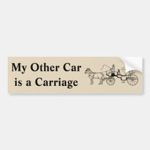 Adesivo Para Carro Meu outro carro é uma carruagem