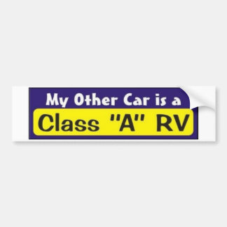 Adesivo Para Carro Meu outro carro é uma classe "A" rv