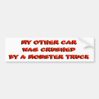 Meu outro carro foi esmagado por um monster truck