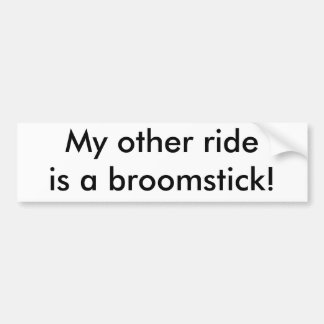 Adesivo Para Carro Meu outro passeio é um broomstick!