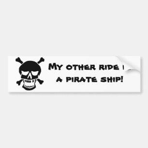Adesivo Para Carro Meu outro passeio é um navio de pirata