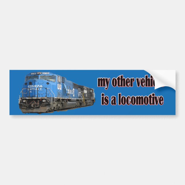 Adesivo Para Carro Meu outro veículo é um Conrail locomotivo (Frente)