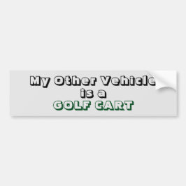Adesivo Para Carro Meu outro veículo é um GOLF CART