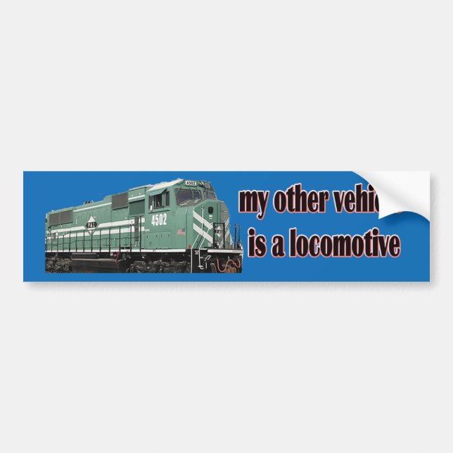 Adesivo Para Carro Meu outro veículo é uma locomotiva P&L (Frente)