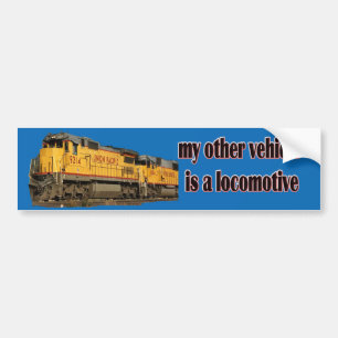 Adesivo Para Carro Meu outro veículo é uma locomotiva U.P.