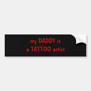 Adesivo Para Carro meu PAI é um artista do TATUAGEM