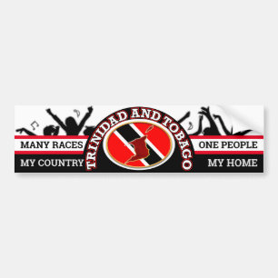Adesivo Para Carro Meu País, Minha Casa - Trinidad e Tobago