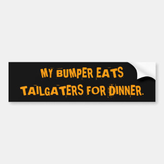ADESIVO PARA CARRO MEU PÁRA-CHOQUE COME TAILGATERS PARA O JANTAR