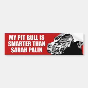 ADESIVO PARA CARRO MEU PITBULL É UM BUMPERSTICKER MAIS ESPERTO