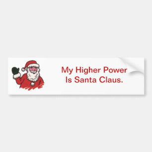 Adesivo Para Carro Meu poder mais alto é Papai Noel
