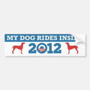 Adesivo Para Carro Meus passeios Obama interno 2012 do cão