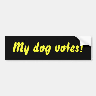 Adesivo Para Carro Meus votos do cão! autocolante no vidro traseiro