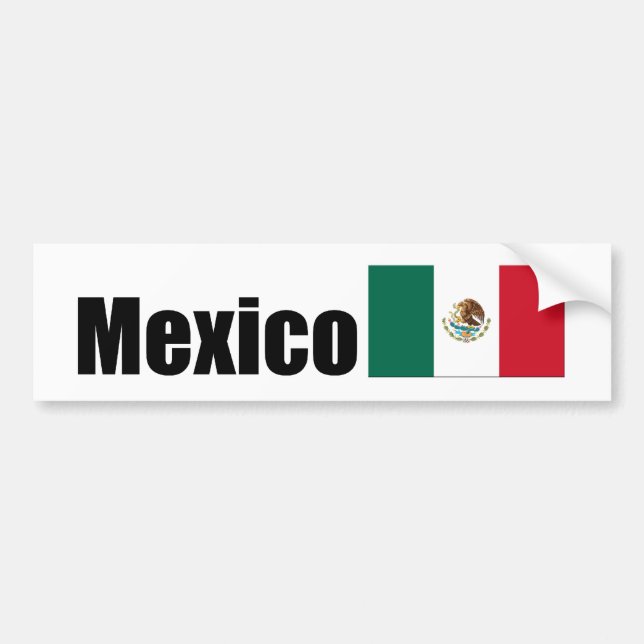 Adesivo Para Carro México, bandeira mexicana (Frente)