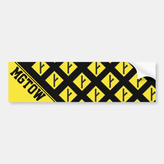 Adesivo Para Carro MGTOW - Homens que vão sua própria maneira (Frente)