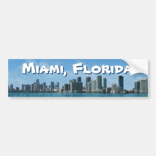 Adesivo Para Carro Miami Skyline