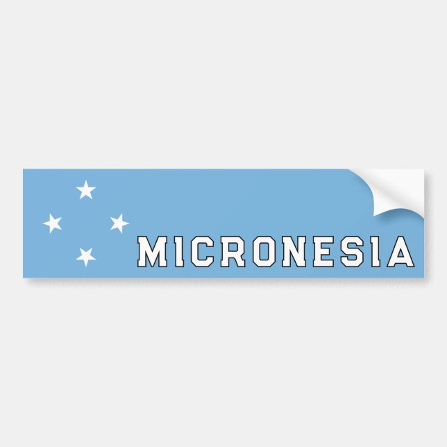 Adesivo Para Carro Micronésia (Frente)