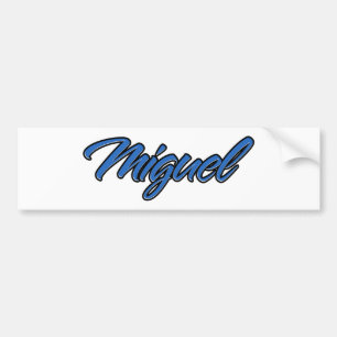 Adesivo Para Carro Miguel Name blue Aufkleber Sticker Autoaufkleber
