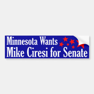 Adesivo Para Carro Mike Ciresi para o Senado