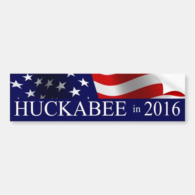 Adesivo Para Carro Mike Huckabee Presidente em 2016 (Frente)