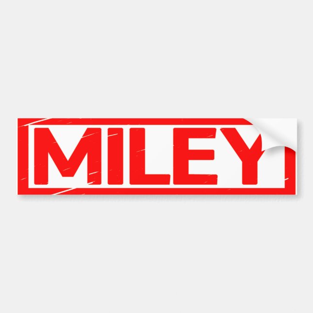 Adesivo Para Carro Miley Stamp (Frente)
