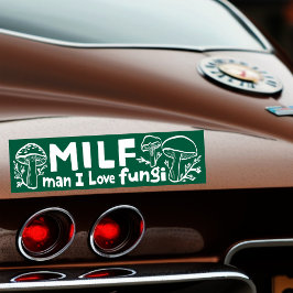 Adesivo Para Carro MILF FUNGI Cogumelos Cutes Engraçados Forragando N
