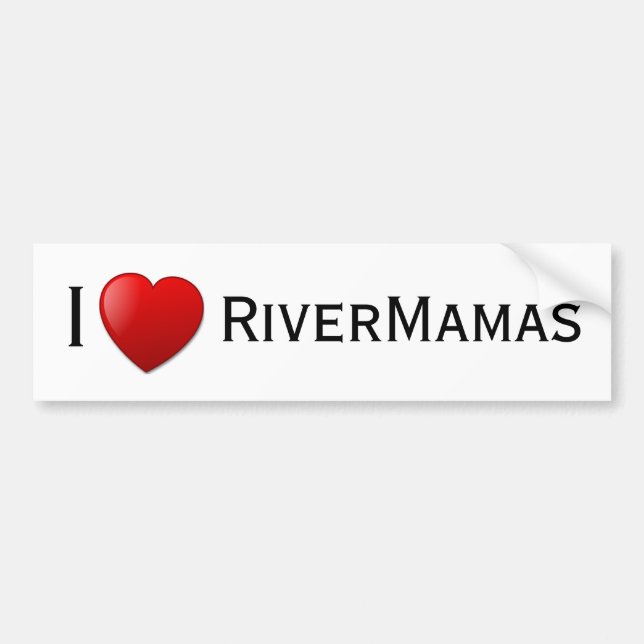 Adesivo Para Carro Mim <3 RiverMamas (Frente)