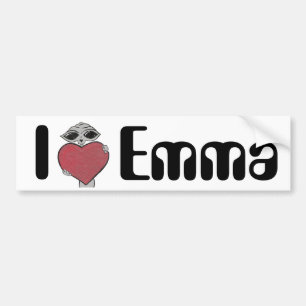 Adesivo Para Carro Mim alienígena de Emma do coração