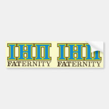 Mim autocolante no vidro traseiro dobro de Eta Pi