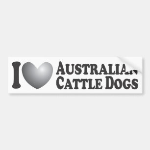 Adesivo Para Carro Mim cães australianos do gado do coração -