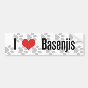 Adesivo Para Carro Mim (coração) Basenjis