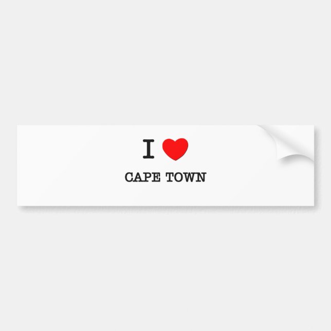 Adesivo Para Carro Mim coração CAPE TOWN (Frente)