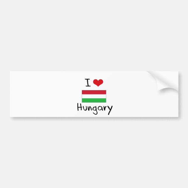 ADESIVO PARA CARRO MIM CORAÇÃO HUNGRIA (Frente)