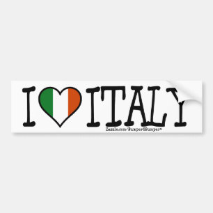 ADESIVO PARA CARRO MIM CORAÇÃO ITALIA