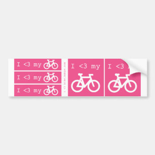 Adesivo Para Carro Mim (coração) minha bicicleta