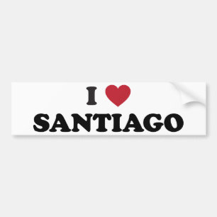 Adesivo Para Carro Mim coração Santiago o Chile