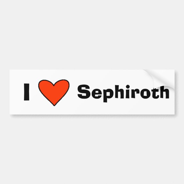 Adesivo Para Carro Mim coração Sephiroth (Frente)