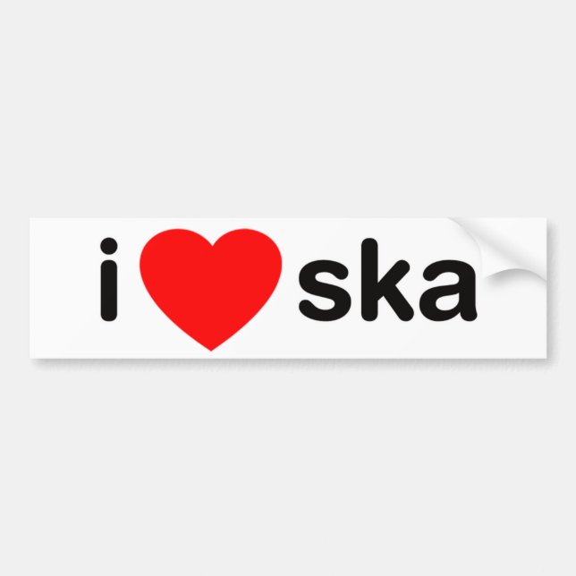 Adesivo Para Carro Mim coração Ska (Frente)
