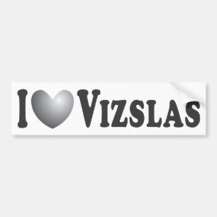 Adesivo Para Carro Mim coração Vizslas - autocolante no vidro
