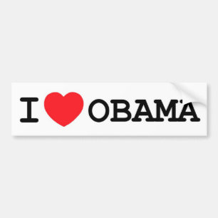 Adesivo Para Carro Mim etiqueta de Obama do coração