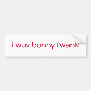 Adesivo Para Carro mim fwank bonito do wuv