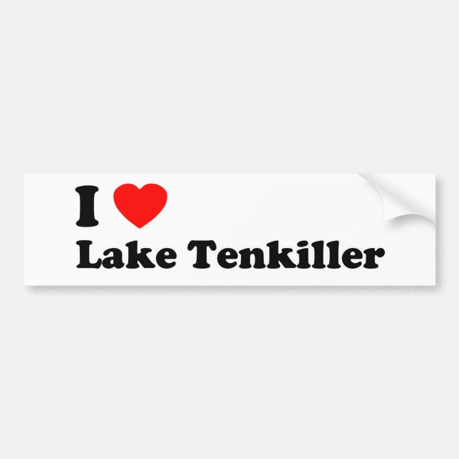 Adesivo Para Carro Mim lago Tenkiller heart (Frente)
