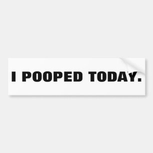 ADESIVO PARA CARRO MIM POOPED HOJE