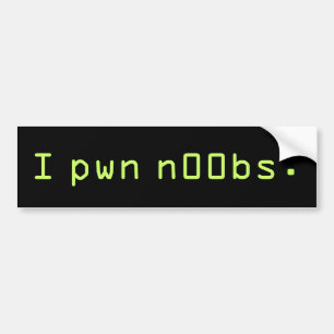 Adesivo Para Carro Mim pwn n00bs.