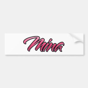 Adesivo Para Carro Mina - Aufkleber-Sticker rosa