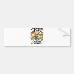 Adesivo Para Carro Minha Estação Favorita é a Queda do Fascismo Sem R