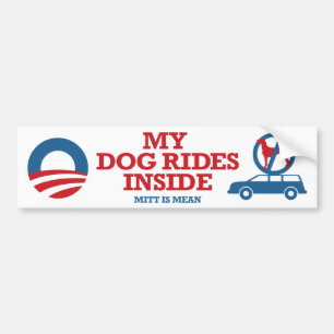 Adesivo Para Carro Minha luva interna dos passeios do cão é Obama