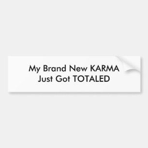 Adesivo Para Carro Minha Marca, KARMA, acabou de ser tocada